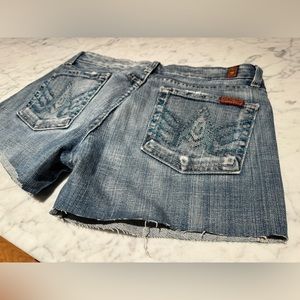 7 for all mankind Anthropologie A pocket denim shorts